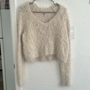 Knitted & Knotted fuzzy wool sweater small